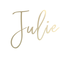 Naam van goud acryl | "Julie"
