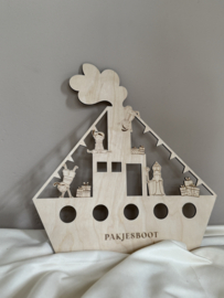 HOUTEN PAKJESBOOT SINTERKLAAS | KLEIN
