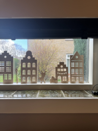 HOUTEN HUISJES RAAMDECORATIE | SINT EDITIE