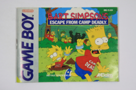 Bart Simpsons Escape From Camp Deadly (Manual)