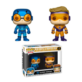 Super Heroes Pop! Vinyl: Blue Beetle & Booster Gold 2 Pack (NEW)