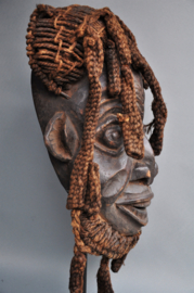 Expressive face mask, BAMILEKE, Cameroon, ca 1970