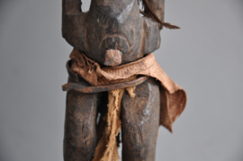 Very old, intensively used SONGYE statue, DR Congo, ca 1900