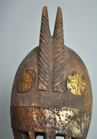 Top! Oud tribaal gebruikt masker, Markha, Bambara, Mali, 1920-40