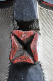 Imposant oud Songye Kifwebe Kikashi masker, DR Congo, 1920-30