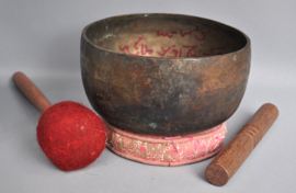 TOP! Oude Tibetaanse klankschaal, 7 metalen, Nepal, ca 1950
