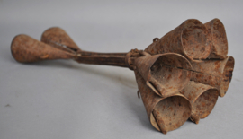 Iron tribal altar bells, FON, Benin, ca 1960