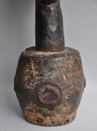 Ekoi Hoofdmasker - Antilopenleer & Hout - Grens Nigeria/Kameroen