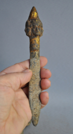 Two bronze ceremonial swords, Myanmar, mid 20th century