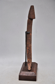 Old fer noir PHALLUS, fertility statue, FON, Benin, approx. 1950