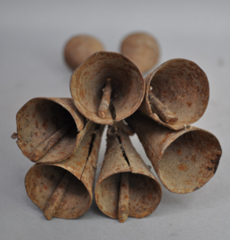 Iron tribal altar bells, FON, Benin, ca 1960