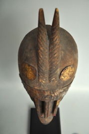 Top! Oud tribaal gebruikt masker, Markha, Bambara, Mali, 1920-40