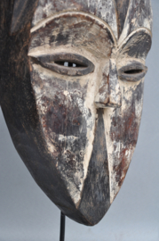 Fairly large face mask with horns, VUVI, Gabon, late 20th century