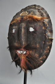 Metal shaman face mask, West Nepal