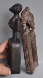 2x Baule weaving pulley, Ivory Coast, 2nd half of the 20th century
