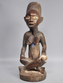 Old wooden PHEMBA statue of the YOMBE, DR Congo, 1960-70