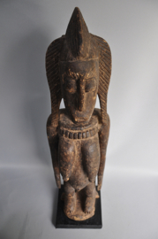 Vrouwelijk Baule voorouderbeeld -  Ivoorkust - ca 1970