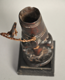 Rare! Old tobacco container, CHOKWE, DR Congo, 1900-1920