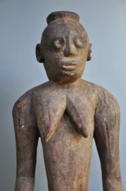 Large heavy female statue of the Montol/Afo from Nigeria, ca 1970