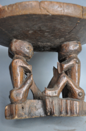 TOP! Very old tabouret, CHOKWE, DR Congo, 1900-1920