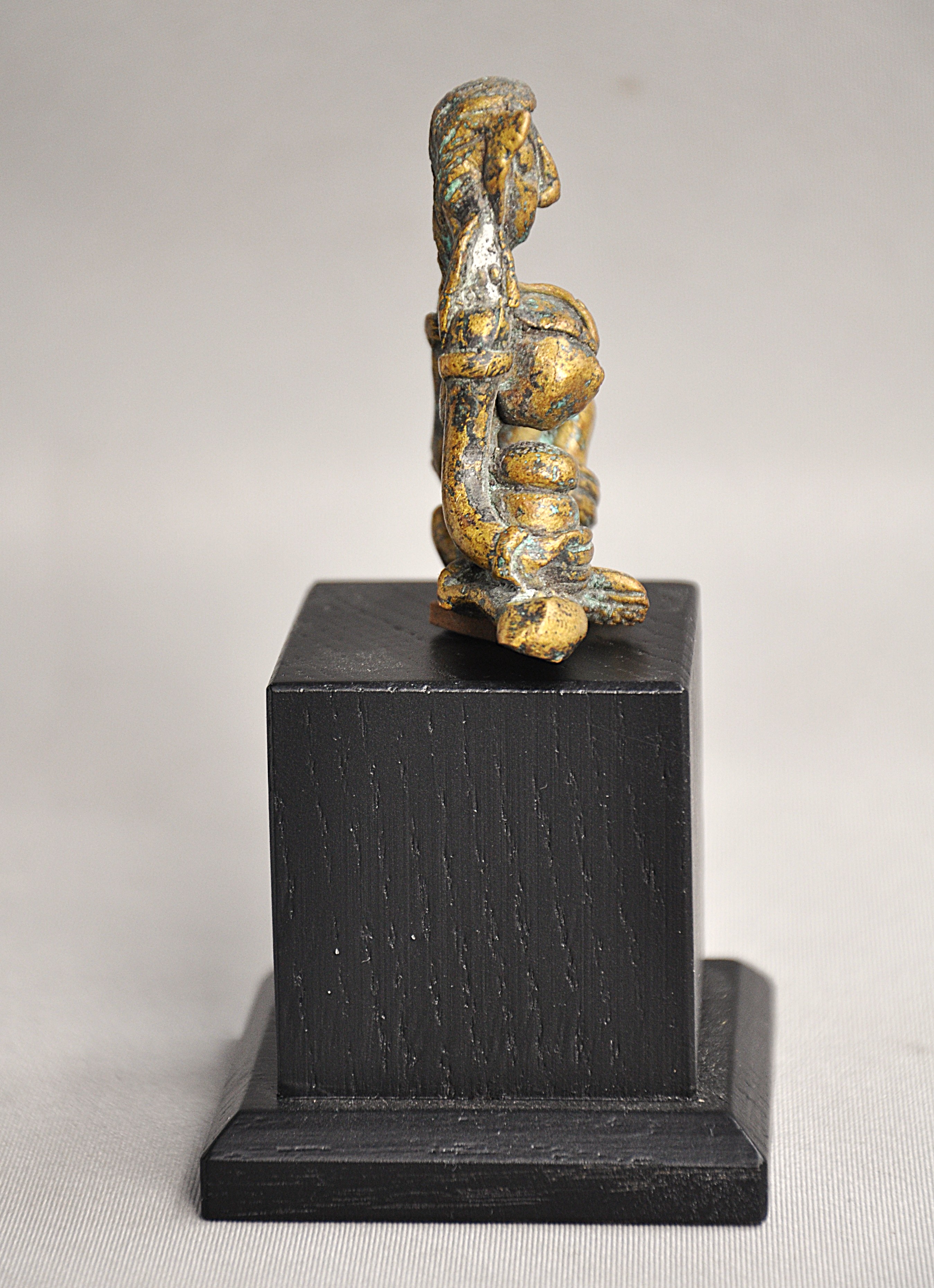 Bronzen beeldje van de Godheid Phra Ngang, Cambodja/Thailand