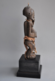 Very old, intensively used SONGYE statue, DR Congo, ca 1900