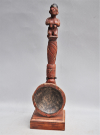 Older, ceremonial spoon, ASHANTI people, Ghana, 1960-70