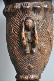 Decoratieve rituele beker van de KUBA, DR Congo, 1950-60