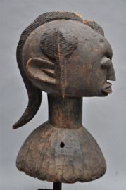 Extremely rare tribal FULANI head mask, YORUBA, Nigeria, 1900-1910