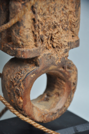 TOP! Very old ghurra, churnstick holder, Nepal, 1850-1900!!