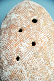 OKARINA, terra cotta flute, China, Late Han period, 25-220 AD.