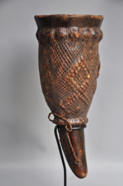 Decoratieve rituele beker van de KUBA, DR Congo, 1950-60