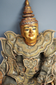 Mega grote Boeddha marionet, Thailand, ca 1980
