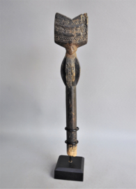 Old Janus Shango staff, Yoruba, Nigeria, ca 1940