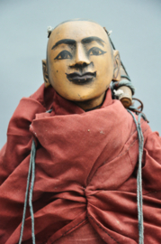 Marionet van een bedelmonnik, Nepal, 2e helft 20e eeuw