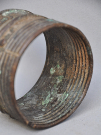 Oude tribale bronzen armband, Ghan, Burkina Faso, 1e helft 20e eeuw