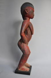 Vrouwelijk Baule Mbra Beeld - Rituele Kunst uit Ivoorkust