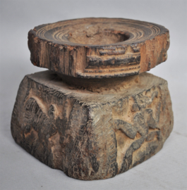 Bewerkte oude authentieke zaaipot, Nepal, midden 20e eeuw