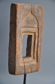 Wooden home altar on metal stand, Rajastan, India, ca 1960