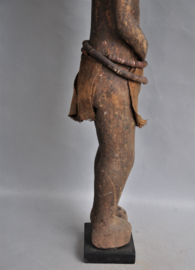 GREAT! Huge, tribally used MOSSI statue, Burkina Faso, approx. 1970