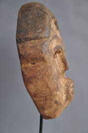 Old, strong facial SUKU tribe mask, D.R. Congo, 1960-70