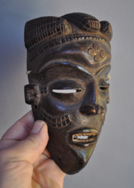 Older passport PENDE mask, D.R. Congo, approx. 1970