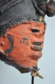 GREAT! EKITI gourd mask, Yoruba, Nigeria, mid 20th century