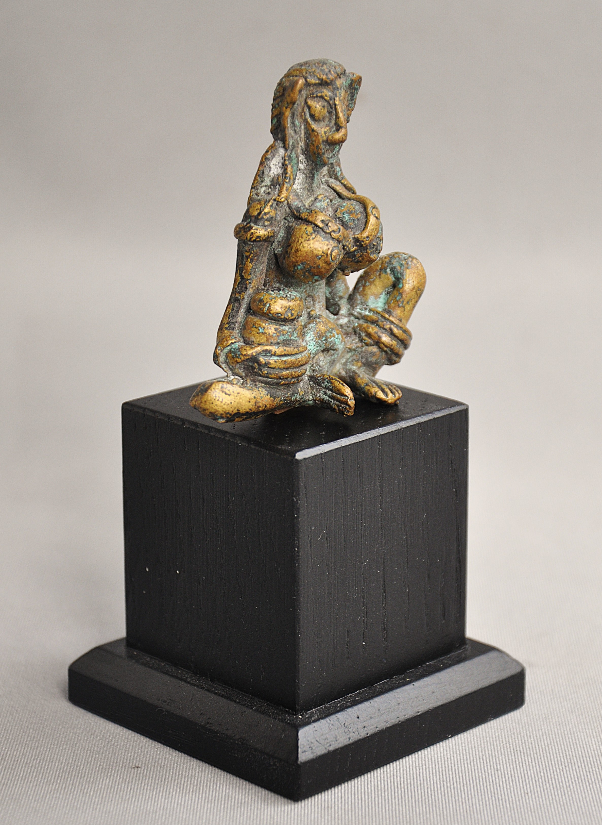 Bronzen beeldje van de Godheid Phra Ngang, Cambodja/Thailand