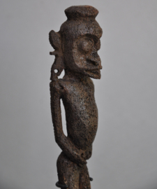 Refined carved fish bone figurine, DAYAK, Kalimantan, 21st century