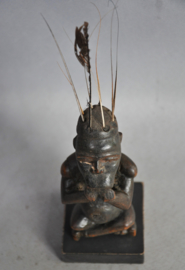 Old, tribally used altar statue, BACONGO/YOMBE, D.R. Congo, ~1950
