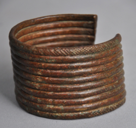 Oude bronzen armband, DR Congo, 2e helft 19e eeuw