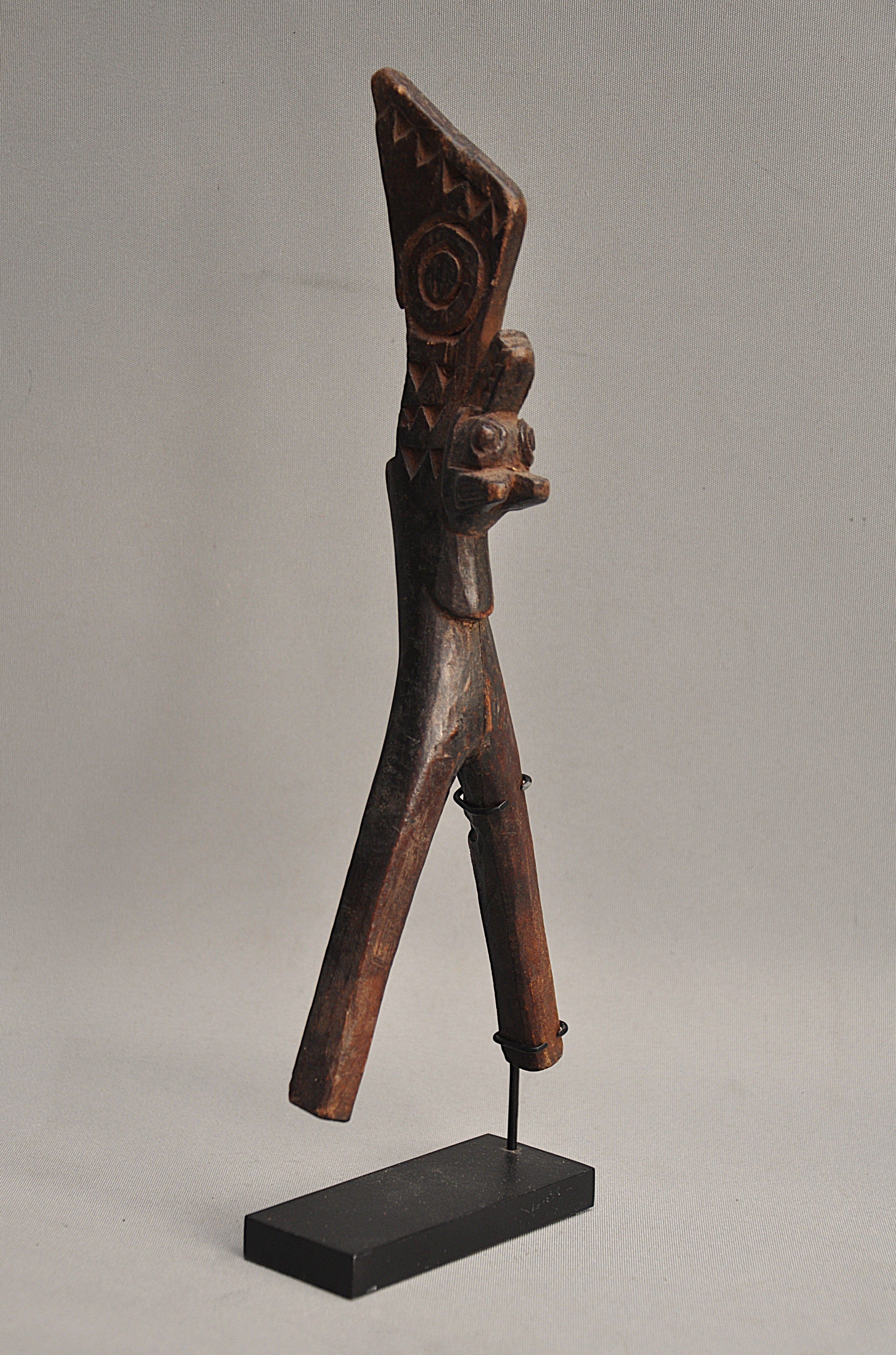 Bwa tribale katapult – 1e helft 20e eeuw – Ritueel houten kunstobject uit Burkina Faso