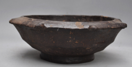Large old tribally used wooden bowl, IFUGAO, Luzon, 1st half 20th century