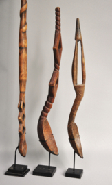 TOP! Lot of three tribal spoons from Ethiopia, early 20th century